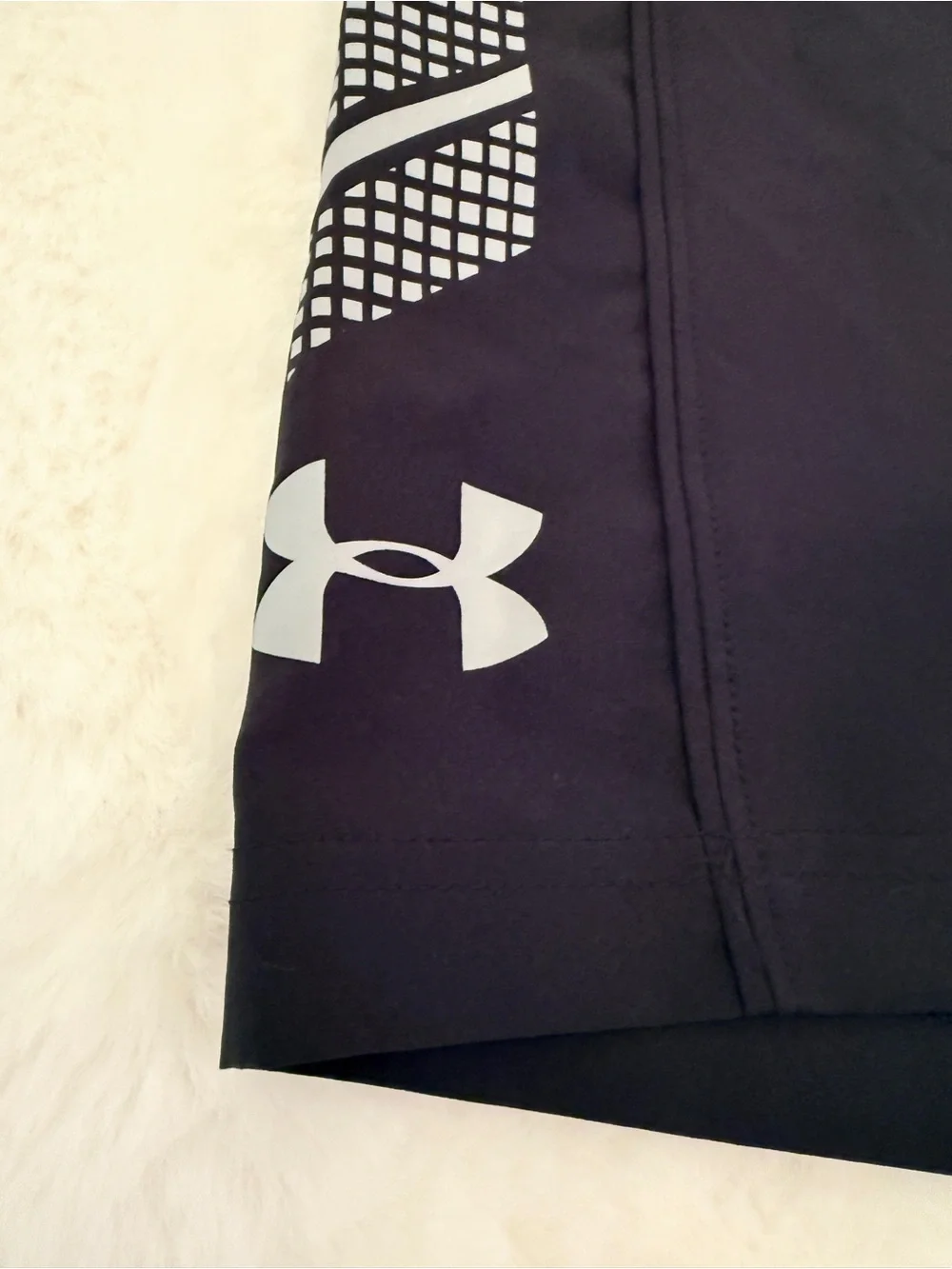Under Armour Black Men's Athletic Shorts with Side Dot Trim